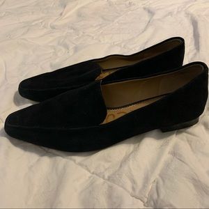 Black velvet sam eldeman pointed toe flats size 8.5